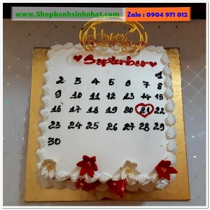 Bánh Sinh Nhật Cuốn Lịch - CL130